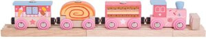 Drewniana kolejka z lokomotywą Ekspres Cukierkowy Bigjigs Rail