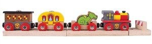 Pociąg drewniany Wyprawa do średniowiecza Bigjigs Rail