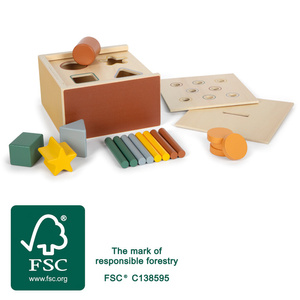 Edukacyjny sorter kształtów i kolorów Montessori Small Foot