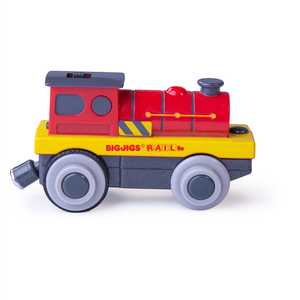 Pociąg Might Red Loco z napędem Bigjigs Rail