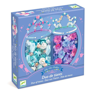 Zestaw dla dzieci do tworzenia biżuterii 2 tiary niebieski Djeco