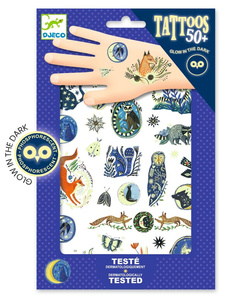 Tatuaże Las nocą świecące w ciemności Djeco