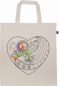 Bawełniana torba do malowania Serce Goki