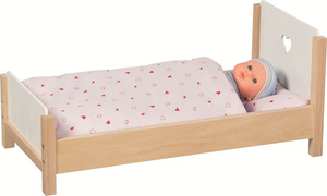 Drewniane Łóżeczko dla lalek Serce Goki