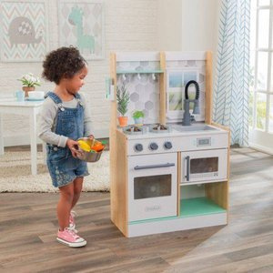 Kuchnia drewniana dla dzieci Lets Cook Natural z światłem i dźwiękiem KidKraft