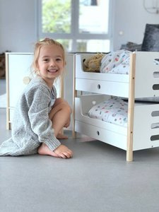 Łóżko piętrowe dla lalek drewniane Small Foot