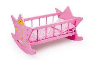 Łóżeczko, kołyska dla lalek. Gwiazda