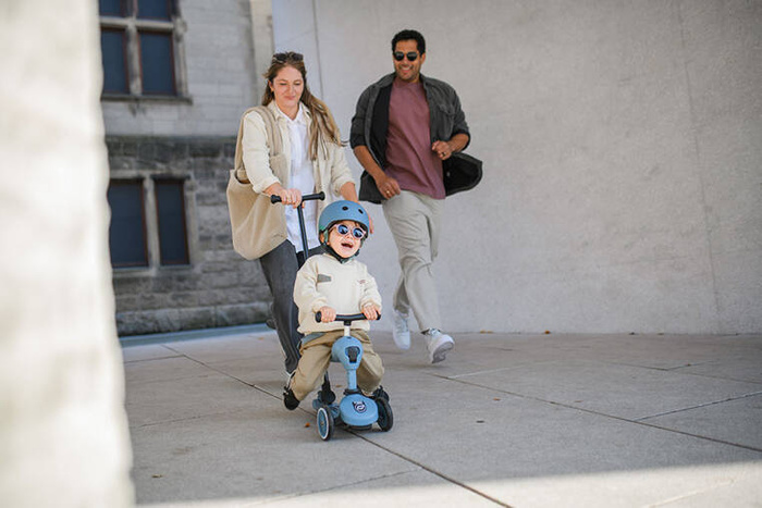 SCOOTANDRIDE Highwaykick 1 Push and Go 2w1 Jeździk i hulajnoga z rączką do prowadzenia 1-5 lat SCOOTANDRIDE Highwaykick 1 Push and Go 2w1 Jeździk i hulajnoga z rączką do prowadzenia 1-5 lat Steel