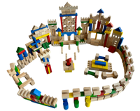 Drewniane klocki 300 elementów Mumbee