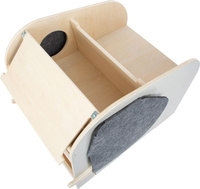 Drewniana skrzynia na zabawki z miejscem do siedzenia Słoń Small Foot