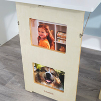 Wiszące biurko z krzesłem dla dzieci białe Arches KidKraft