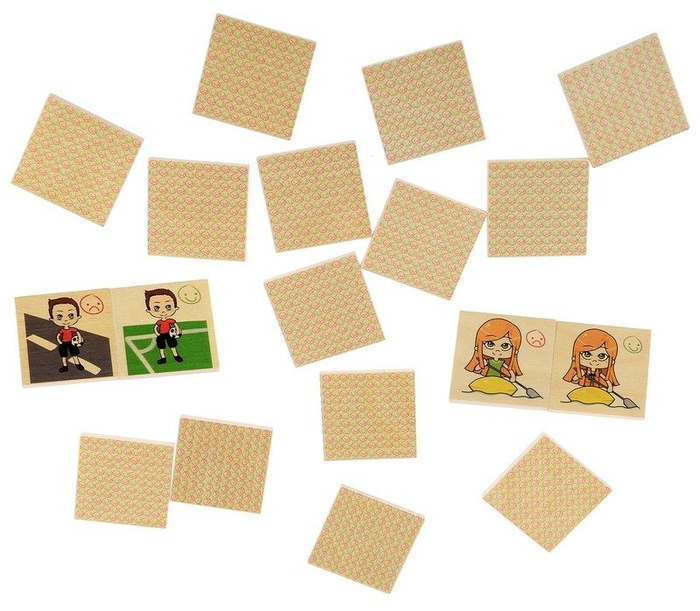 Memo drewniane gra pamięciowa Wzór Pilch