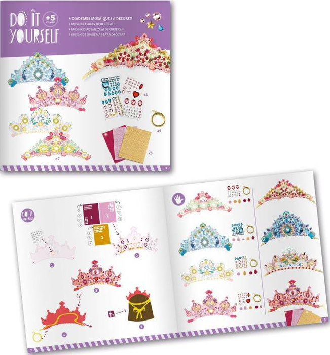 Kreatywny zestaw zrób to sam Korony Księżniczek Djeco