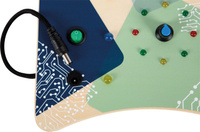 Edukacyjna tablica aktywności motorycznej z przełącznikami i światłem LED Small Foot