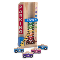Drewniane samochodziki i Parking Wieża Wieża Melissa and Doug