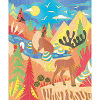 Artystyczny zestaw kreatywny Złote kontury Zwierzęta Janod