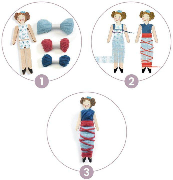 Kreatywny zestaw zrób to sam laleczki Słodka Noc Djeco