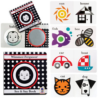 Zabawka dla niemowląt, książeczka z tektury. Zobacz i powiedz, Manhattan Toy