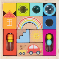 Drewniane klocki sensoryczne Goki