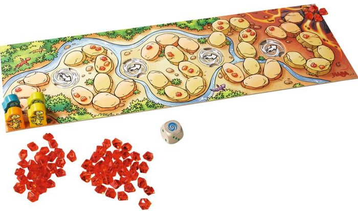 Gra planszowa dla dzieci Smok Grzmiący Ząbek Haba