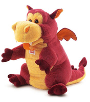 Pacynka na rękę, pluszowa maskotka. Czerwony smok, Trudi