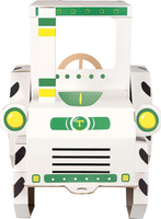 Zabawki z tektury Tektorado Traktor z naklejkami zieleń