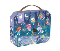 Puzzle w walizce Wróżki i lilie wodne 36 el. Janod