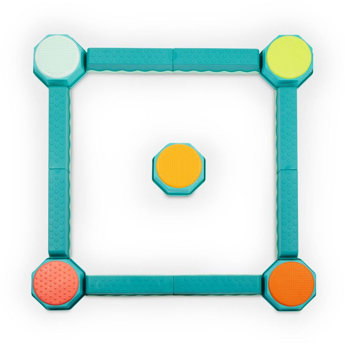 Zestaw modułowy Kombinacyjna ścieżka sensoryczna Balance & Build Set B.Toys