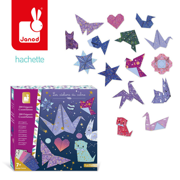 Zestaw do tworzenia origami Konstelacje 200sztuk Janod