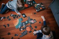 Puzzle edukacyjne Układ słoneczny 100 elementów 5+, Janod