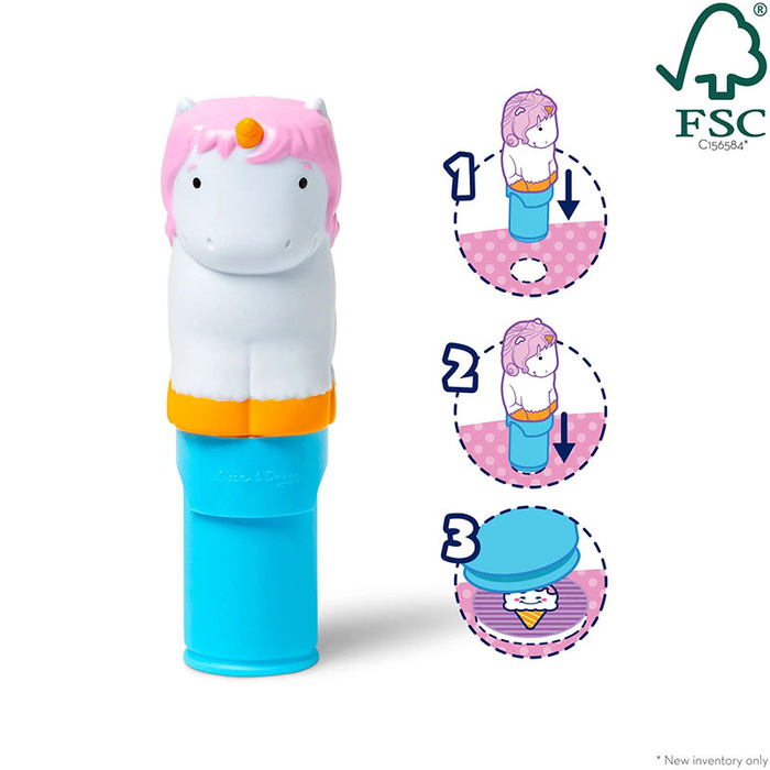 Stempel z naklejkami Sticker Wow Jednorożec Melissa and Doug