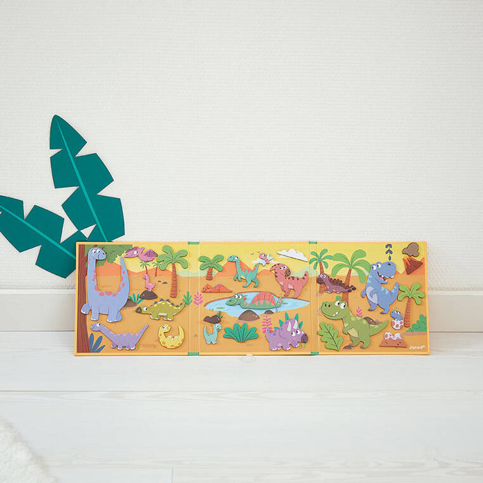 Magnetyczna układanka Dinozaury Magneti'stories Janod