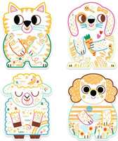 Zestaw artystyczny kolorowanki magiczne Zwierzęta domowe Djeco