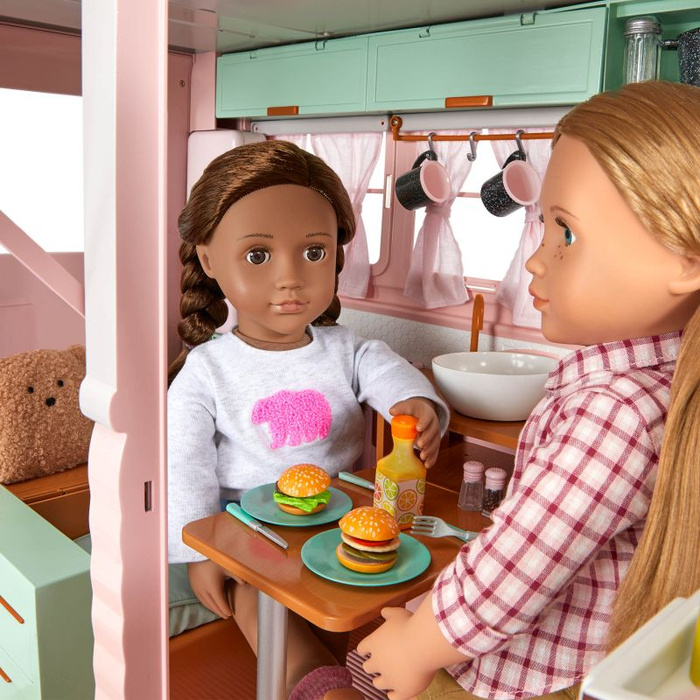 Lodziarnia na kółkach z wyposażeniem Sweet stop ice cream truck Our Generation