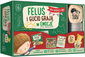 Edukacyjne gry rozwojowe Feluś i Gucio grają w emocje Nasza Księgarnia