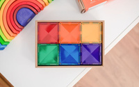 Klocki magnetyczne Connetix Rainbow Square Pack 42 el