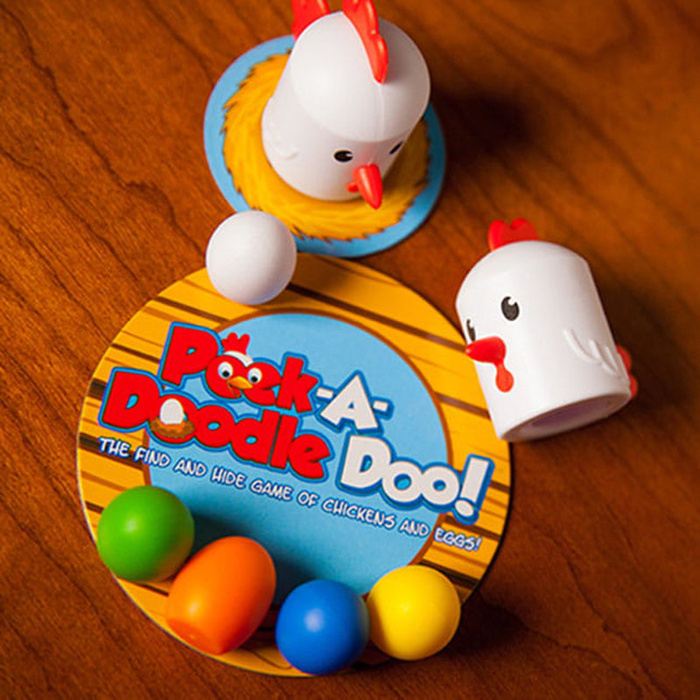 Memory gra na dobrą pamięć Kurnik Peek-A-Doodle Doo Fat Brain Toys