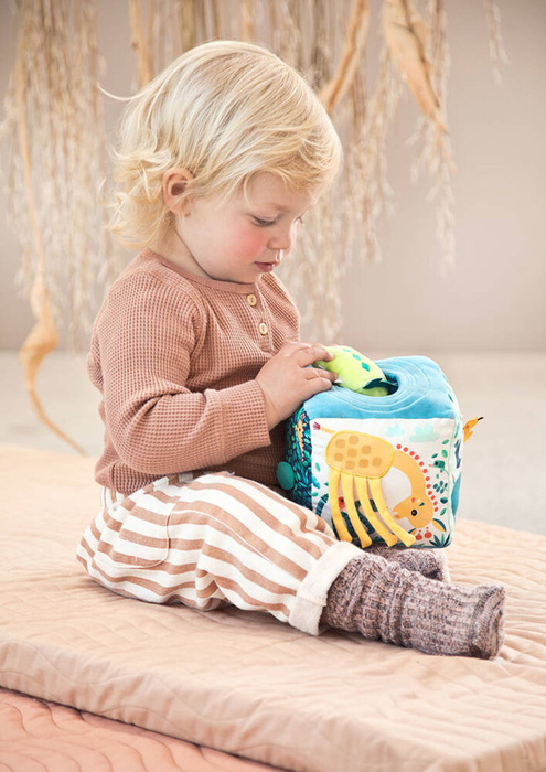 Kostka wielofunkcyjna miękka z pozytywką Dżungla Lilliputiens