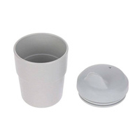 Kubek z silikonową pokrywką z dziubkiem Little Chums Kot Lassig 