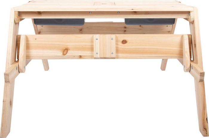 Drewniany stolik ogrodowy z siedzeniami zabawa błotem Small Foot