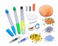 Zestaw kreatywny dla dzieci długopisy i mazak Zwierzątka Buki 