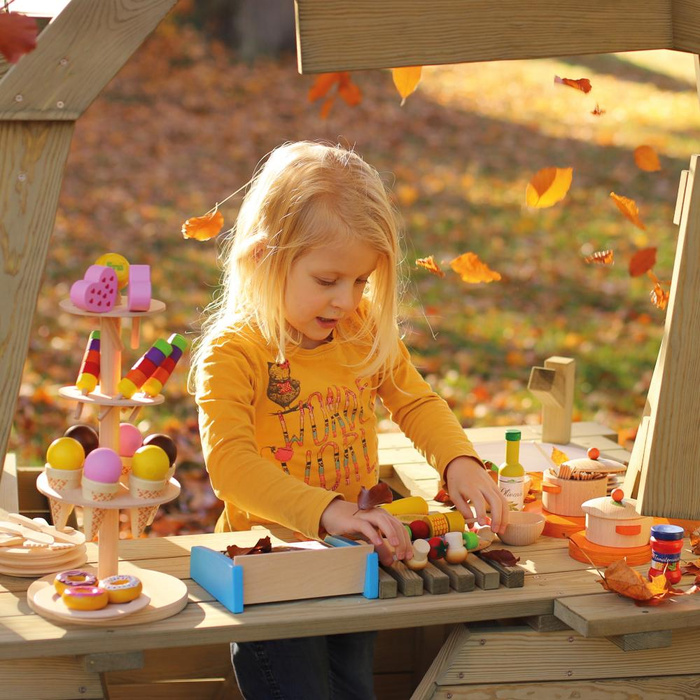 Drewniany Food Truck dla dzieci outdoor Erzi