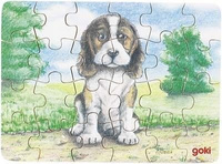 Puzzle drewniane. Zwierzęta, 24 elementy, goki