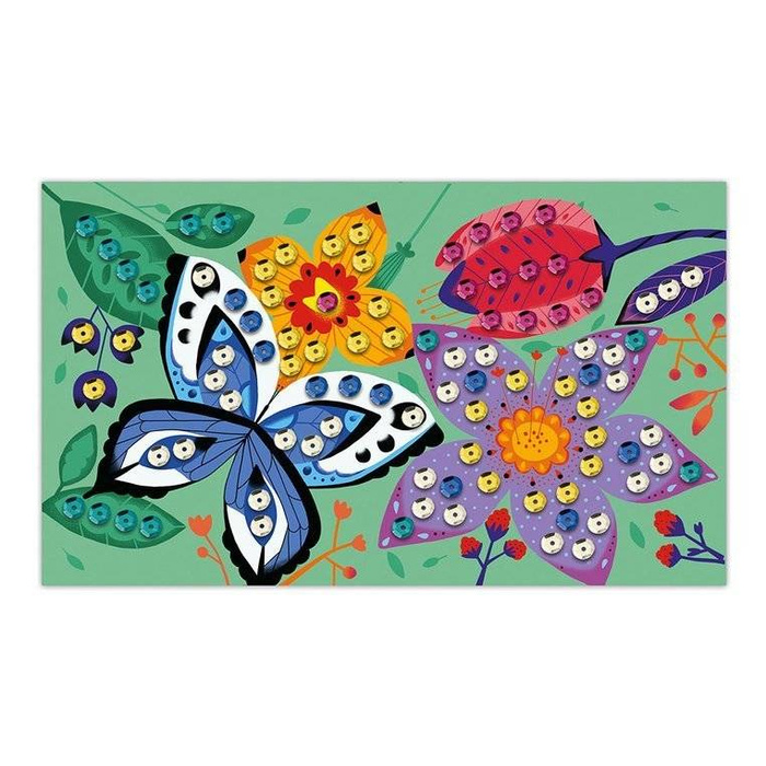 Zestaw kreatywny Urokliwe cekiny Cudowny ogród +5 Janod