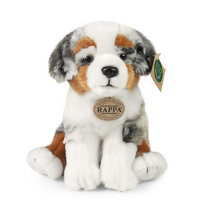 Pluszowy Owczarek Australijski 23 cm ekologiczna Maskotka dla małych miłośników zwierząt Rappa