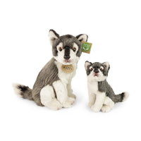 Maskotka dla dzieci wilk z małym wilczkiem 27 cm Rappa