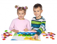 Klocki drewniane układanka Pixelino Maxi Erzi