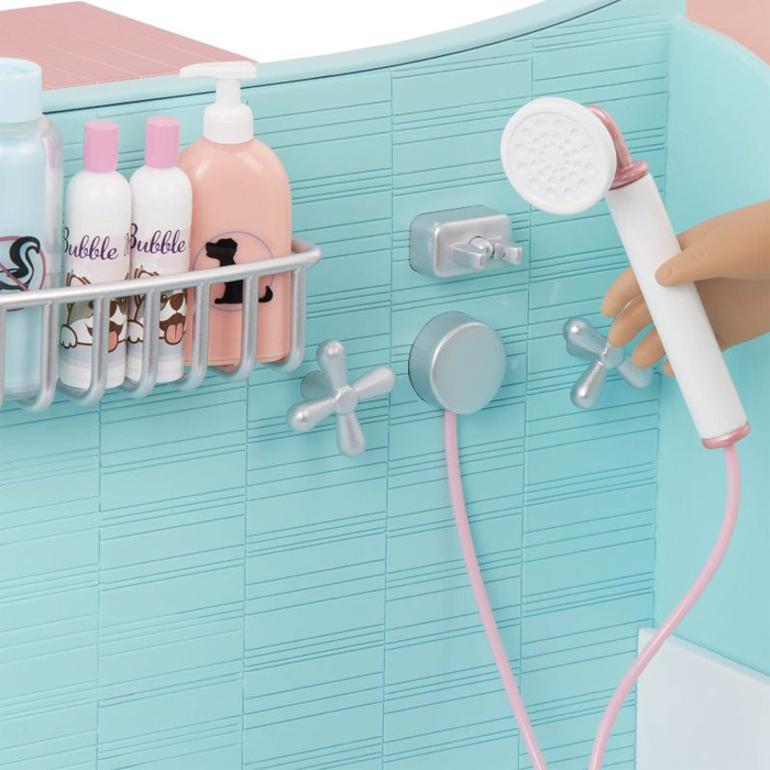 Groomer salon pielęgnacji zwierząt ze sklepem Happy Tails Care Center Our Generation