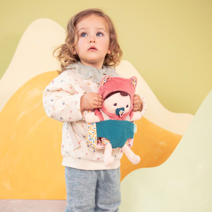 Lalka Jeanne w nosidełku 24 cm Dzidziuś z akcesoriami Lilliputiens