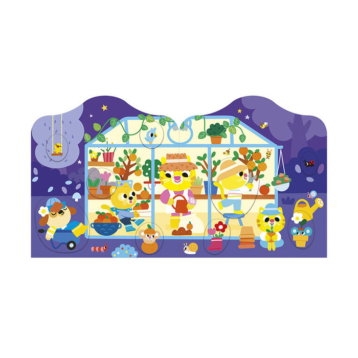 Książeczka z naklejkami Ogród Janod